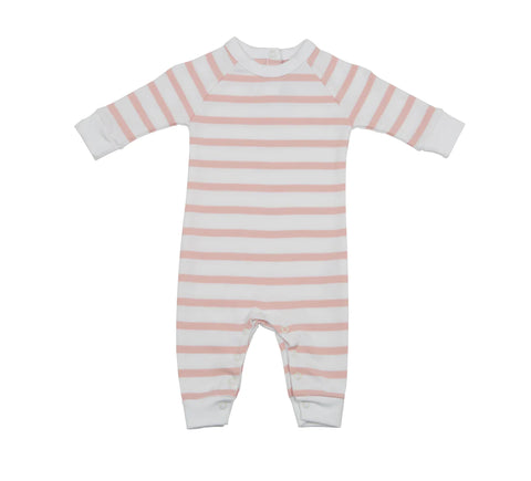 BOB & BLOSSOM All-In-One Dusty Pink & White Breton Stripe