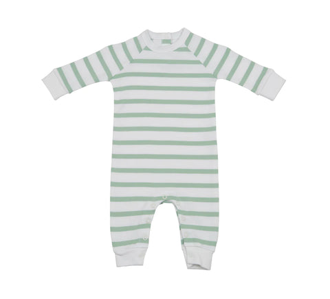 BOB & BLOSSOM All-In-One Seaform Green & White Breton Stripe