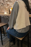 LE BON SHOPPE Granny Cotton Sweater Vest - Naturel