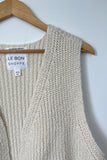 LE BON SHOPPE Granny Cotton Sweater Vest - Naturel