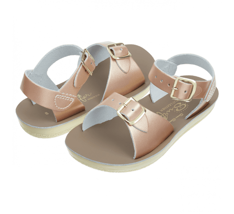 Salt-Water sandals - Kids Surfers style in Rose Gold