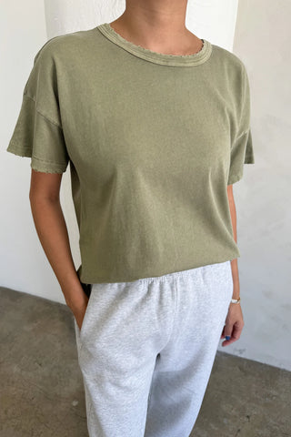 LE BON SHOPPE Vintage Fille Tee- Pistachio
