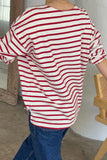 LE BON SHOPPE Marseille Boat Neck Top - Red stripes