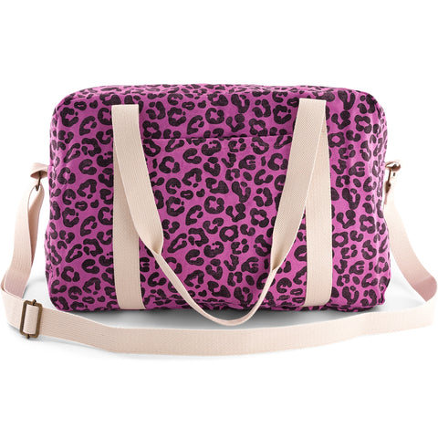 ROSE IN APRIL Weekend/Changing Bag - Pink Leopard
