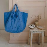 ROSE IN APRIL Tote/Beach Bag - Greek Blue Hearts