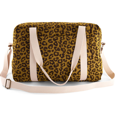 ROSE IN APRIL Weekend/Changing Bag - Tan Leopard