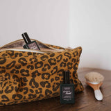 ROSE IN APRIL Wash Bag - Caramel Leopard