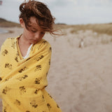 ROSE IN APRIL Swaddle - Panda Ceylan Yellow