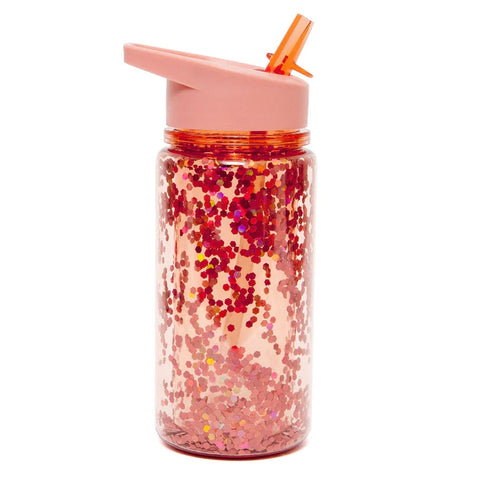 Glitter Water Bottle - Peach