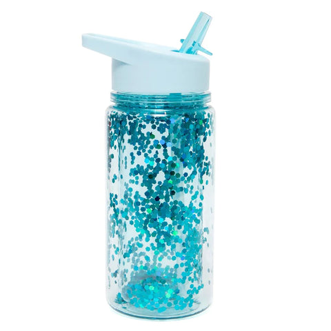 Glitter Water Bottle - Aqua